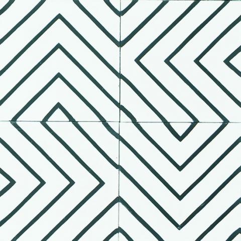 Cement Tiles Chevrons Pattern